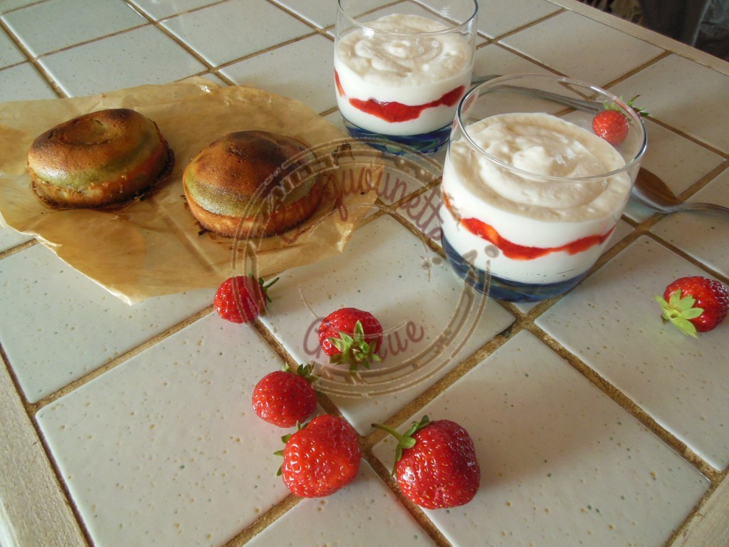 Crème d'ange coco et compotée de fraises (2)