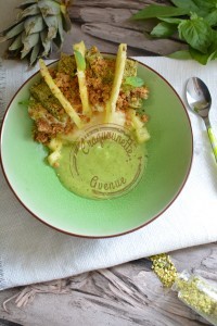 Assiette ananas basilic pistache revisité (5)