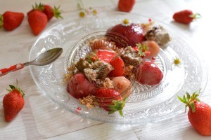 Mon asssiette aux fraises mousse thé et goyave 5.06.16 (4)