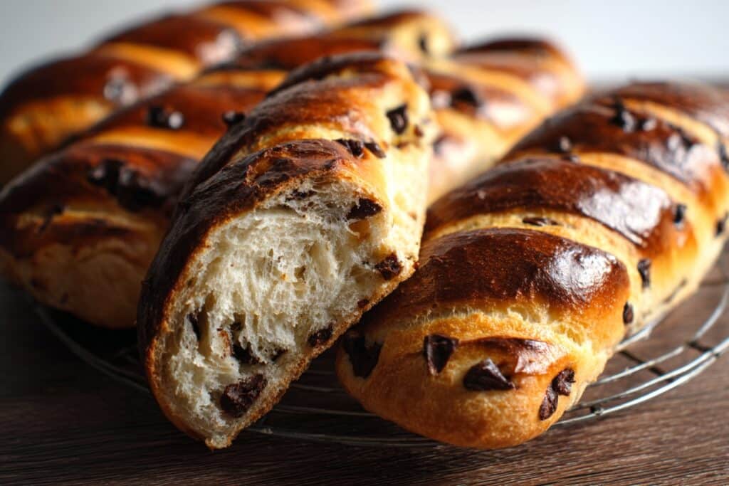 baguettes viennoises pépites de chocolat