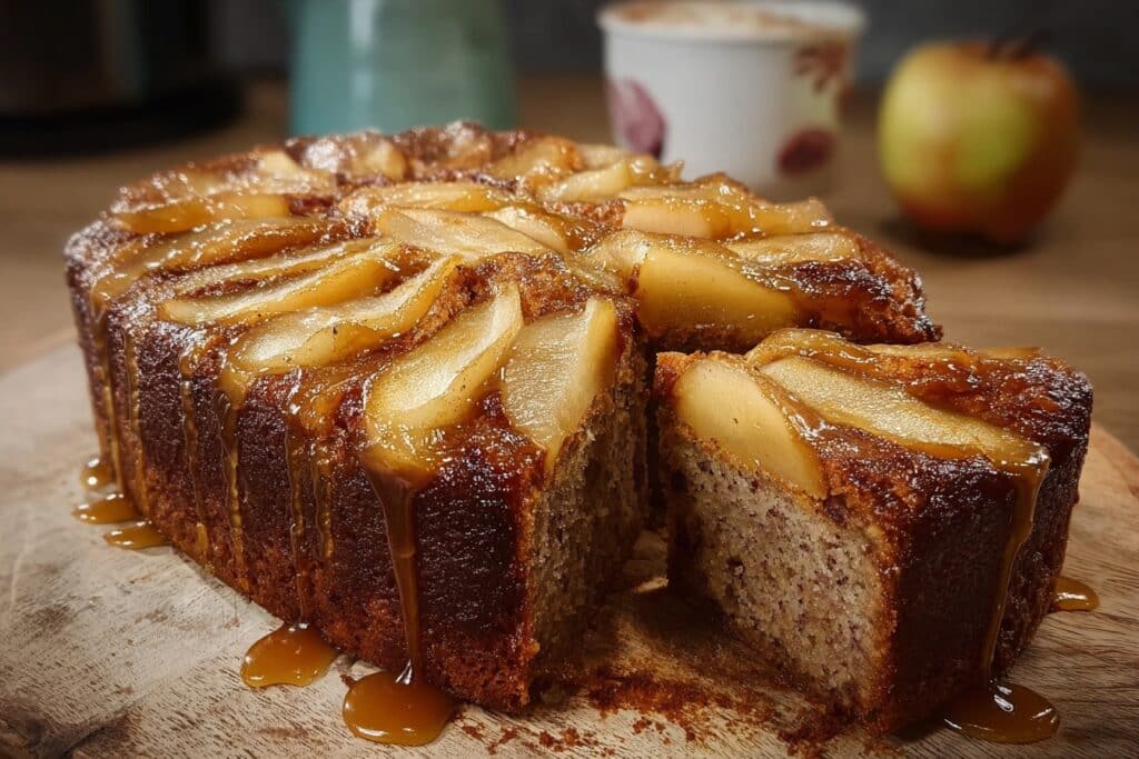 cake pomme caramel