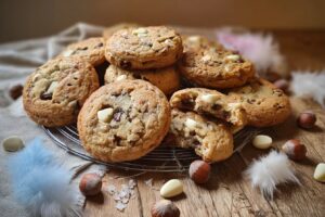 cookies chocolat blanc noisettes