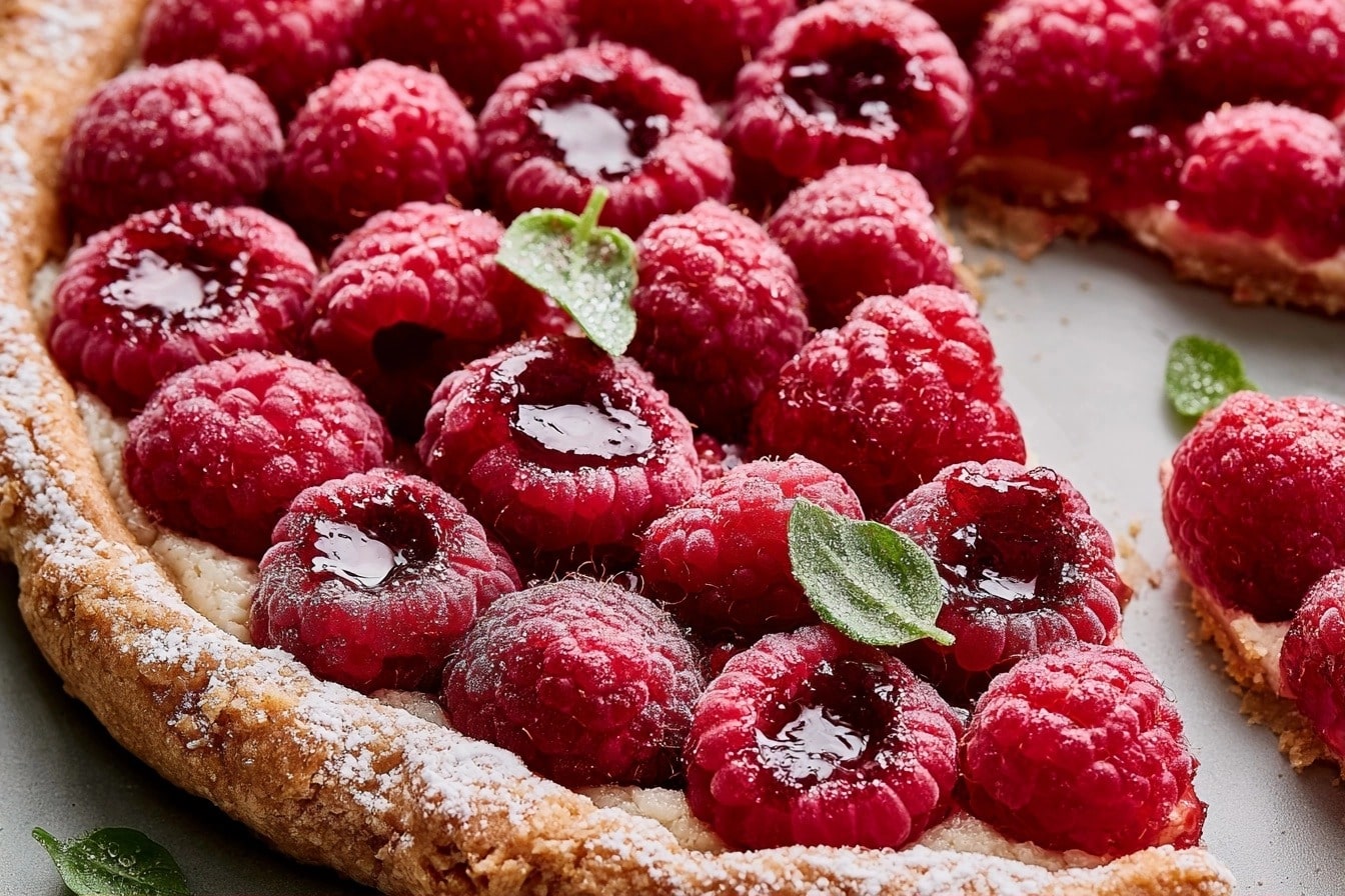 tarte aux framboises