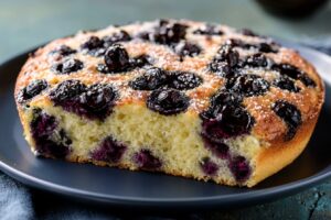 gâteau aux myrtilles