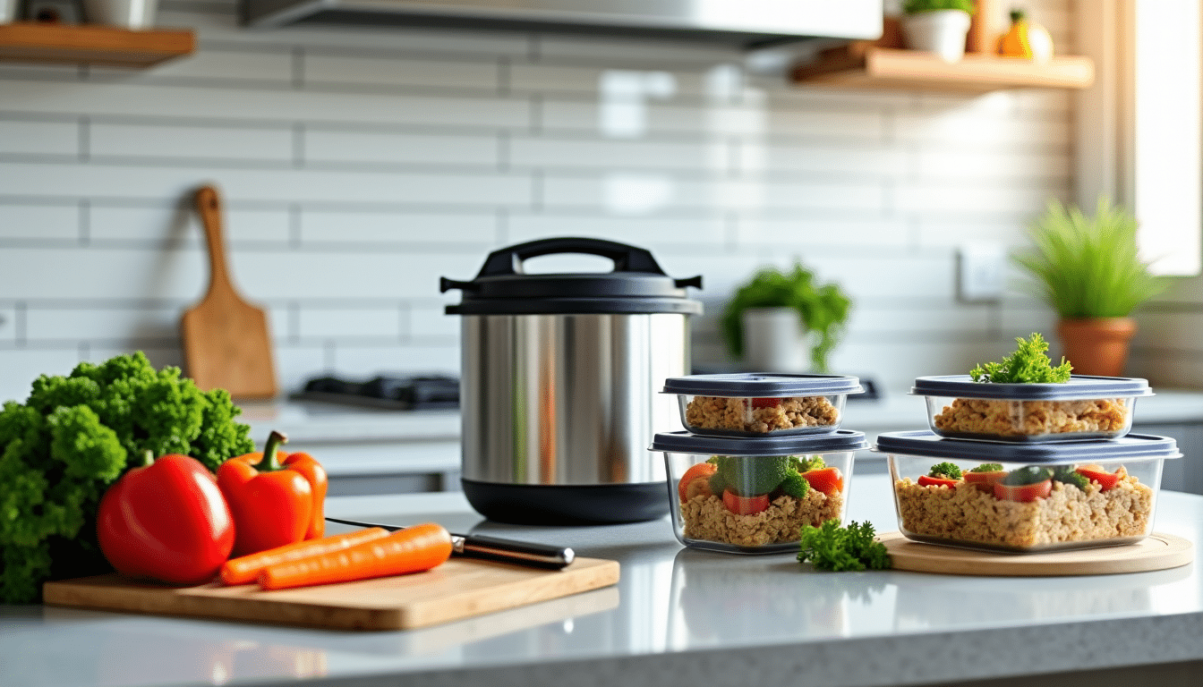 Illustration : pensez également à utiliser les différents modes de — batch cooking au cookeo : préparer ses déjeuners de la semaine pour le bureau