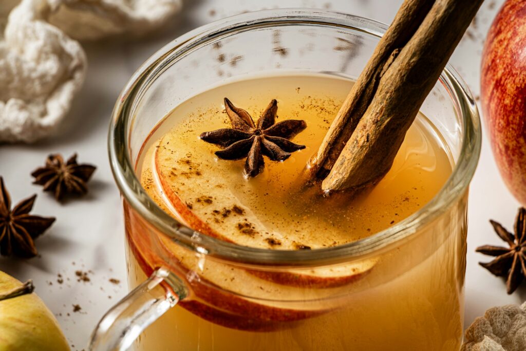 l'infusion pomme et cannelle